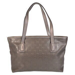 Gucci bag shoulder Imprime GG tote leather gray